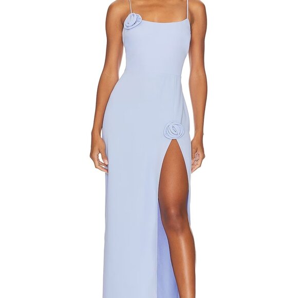 Wayf x Revolve Talena Rose Dress in Purple/Blue - Picture 1 of 2